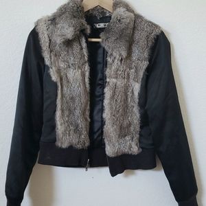 Rabbit fur jacket